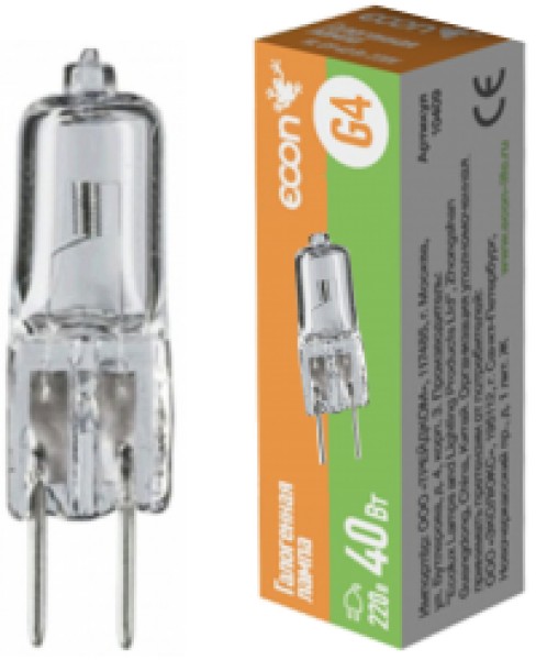Галогенная лампа G4 20Вт 12V,Econ - купить в Тамбове