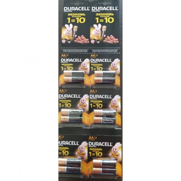 Элемент питания alcaline AA LR6 12BL (2/12/120), DURACELL - купить в Тамбове