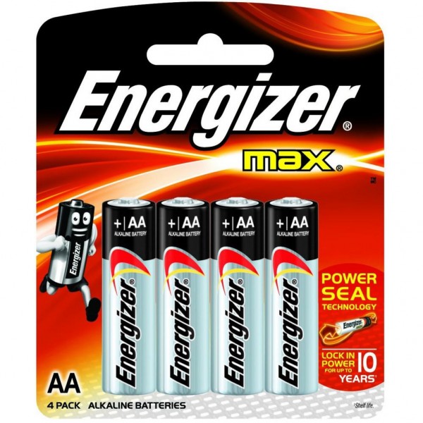 Элемент питания алкалин MAX E91/AA BP4 LR6, Energizer - купить в Тамбове