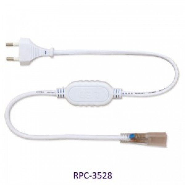Сетевой шнур с коннектором RPC-3528-220 для светодиодной ленты SMD3528 (220V) Включай - купить в Тамбове
