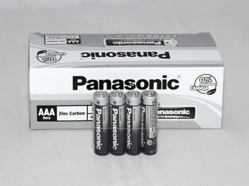 Батарейка AAA R03 Extra HD/4S, Panasonic - купить в Тамбове