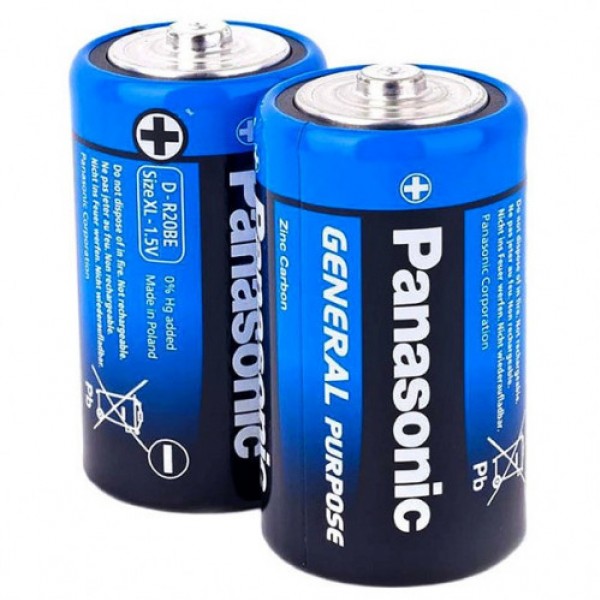 Батарейка R20 Gen.Purpose, Panasonic - купить в Тамбове