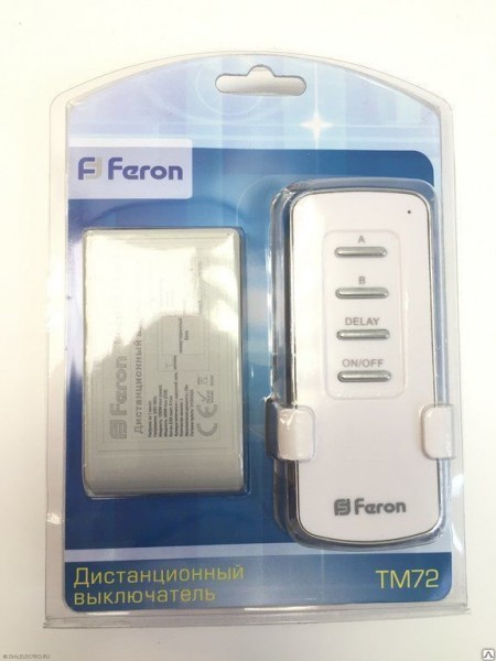 Выключатель бытовой 2-х канальный 230V 1000W, Feron - купить в Тамбове