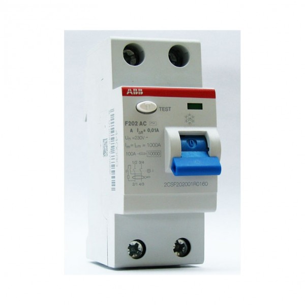 Выключатель дифференциального тока (УЗО) 2п 25А 30мА F202 A, АВВ - купить в Тамбове