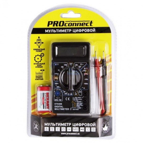 Мультиметр портативный M832 (DT832), Proconnect - купить в Тамбове