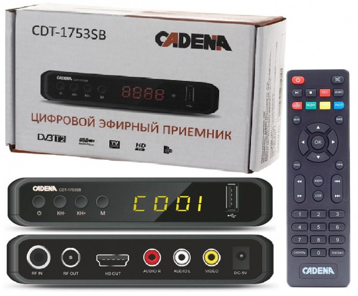 Приемник цифровой эфирный CADENA CDT-1753SB - купить в Тамбове