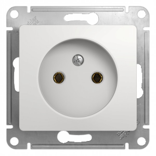 Glossa С/У белая розетка 1гн, б/з 16А без рамки, Schneider Electric - купить в Тамбове