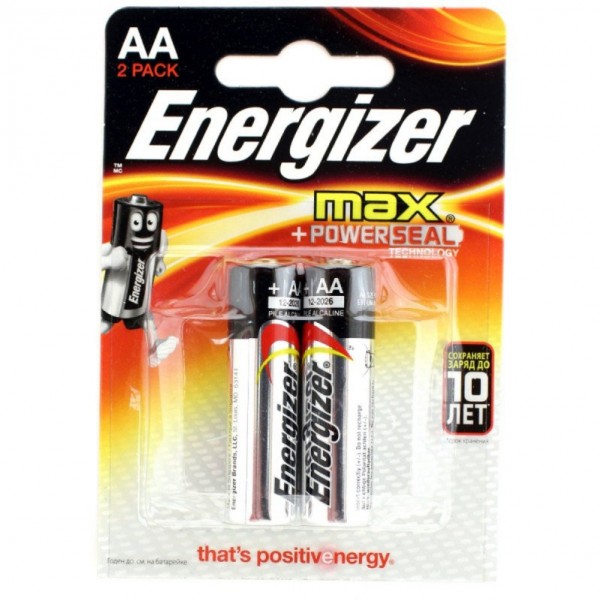Элемент питания алкалин MAX AA LR6 BP16, Energizer - купить в Тамбове
