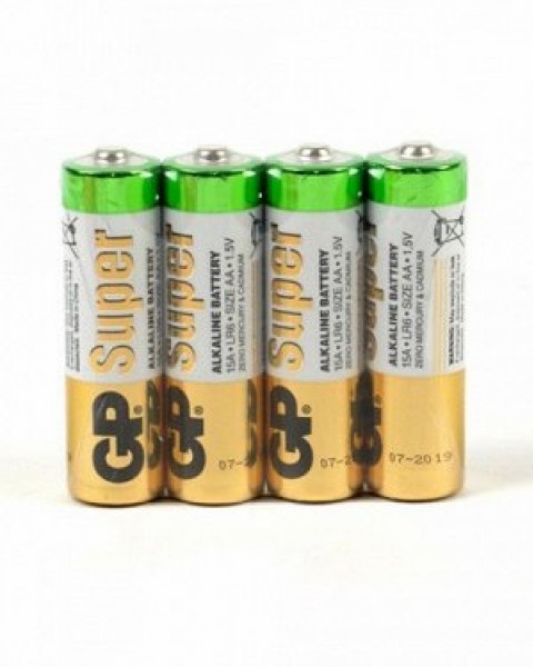 Батарейка alcaline AA LR06 New shrink 4шт., GP - купить в Тамбове