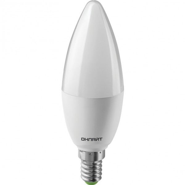 Лампа LED свеча C37-6W-230-4K-E14-FR ОНЛАЙТ - купить в Тамбове