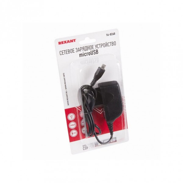 Сетевое зарядное устройство REXANT 2 x USB, 5V, 2.4 A, черное - купить в Тамбове