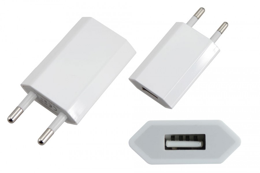 Сетевое зарядное устройство iPhone/iPod USB белое (СЗУ) (5V, 1 000 mA), REXANT - купить в Тамбове