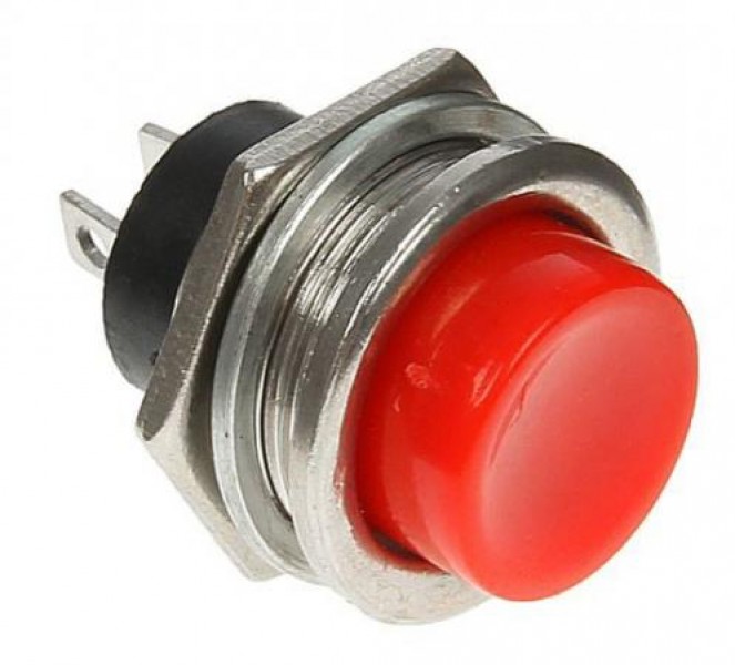 Выключатель-кнопка металл 220V 2А (2с) (ON)-OFF O16.2 синяя (RWD-306) REXANT - купить в Тамбове