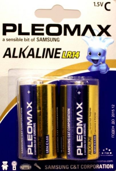 Батарейка LR14-2BL, Samsung Pleomax - купить в Тамбове