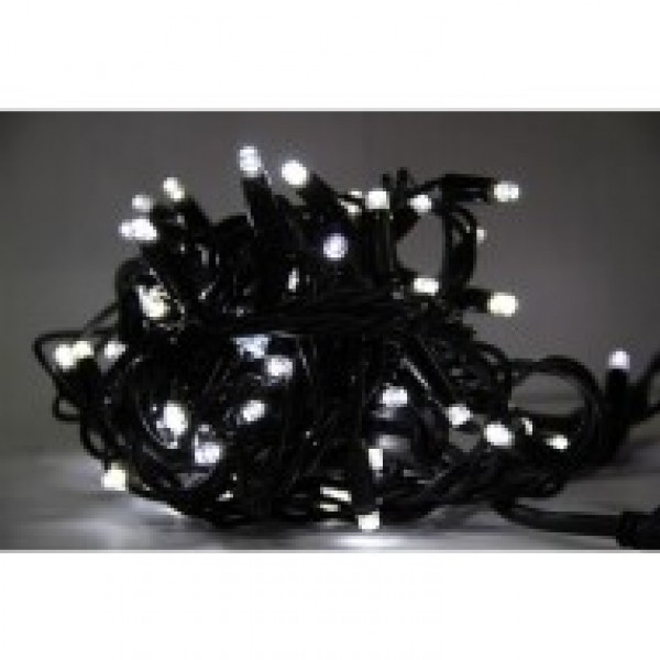 Гирлянда, много диодов, черный провод, цвет белый. 360 LED, 5 м. - купить в Тамбове