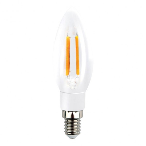 Лампа св/д Gauss Filament Свеча E14 9W(710lm) 4100K 97x35 (нитевидная), прозр. - купить в Тамбове