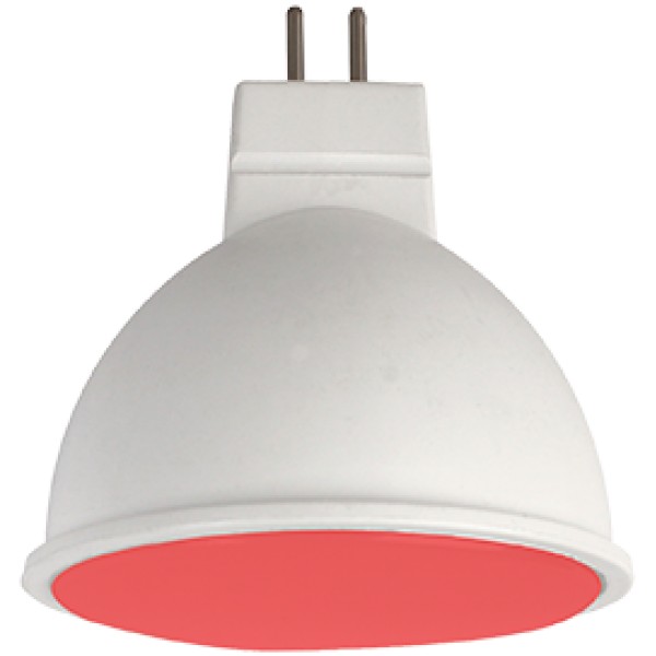 Лампа LED GU5.3 MR16 7W 220V Красный матов., Ecola - купить в Тамбове