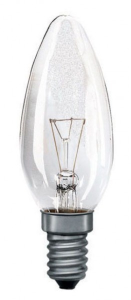 Лампа накаливания СВЕЧА прозрачная 40Вт 230В Е14, FAVOR - купить в Тамбове