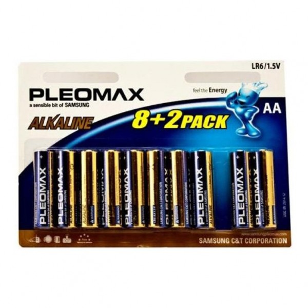 Батарейка АА LR6--8+2BL, Samsung Pleomax - купить в Тамбове
