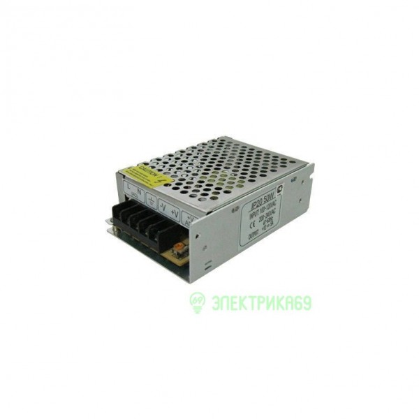 Блок питания 12V, 80W, 6,66А,IP20,(130*98*40), Ecola - купить в Тамбове