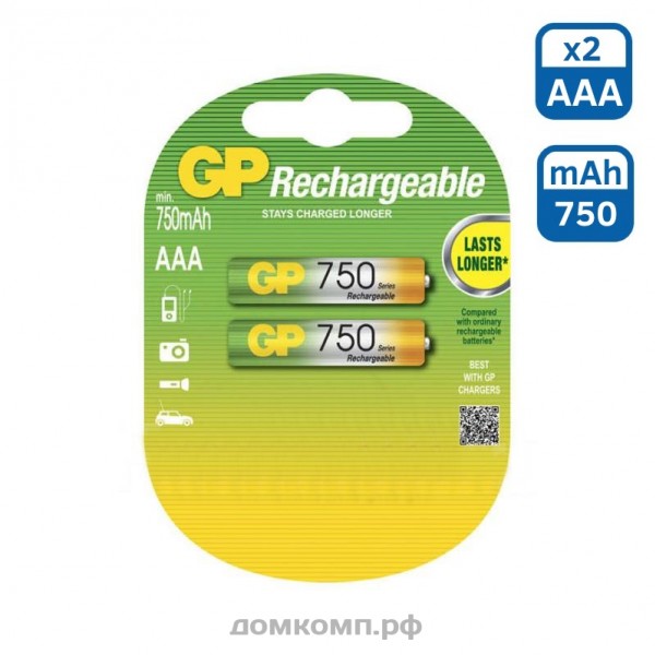 Аккумулятор никель-металлогидридный 750 AAA HC-BL2, GP - купить в Тамбове