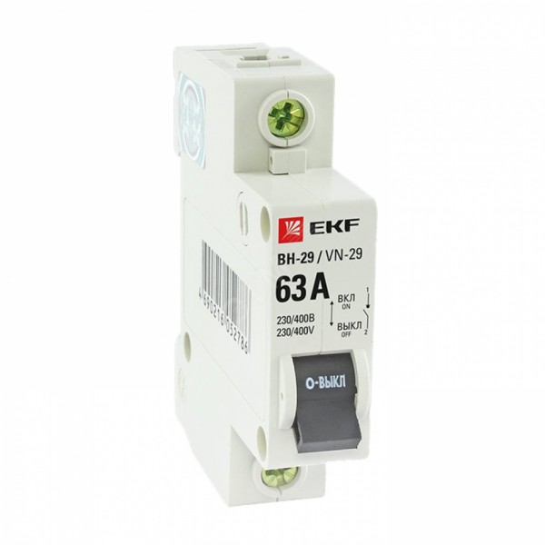 Автоматический выключатель ВА47-63 1P B 10A (С) 4,5кА, EKF - купить в Тамбове