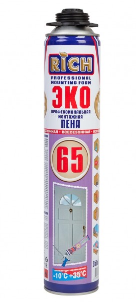 Пена профессиональная РИЧ эко 850ml 65 всесезонная (-10 +35) - купить в Тамбове