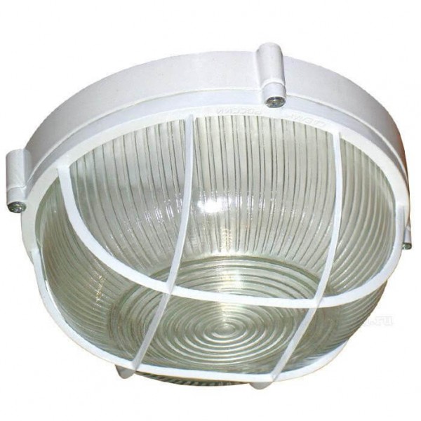 Светильник пылевлагозащищенный 60Вт Круг решетка белый (НПП 03-60-1302 ), IP65, VKL electric - купить в Тамбове