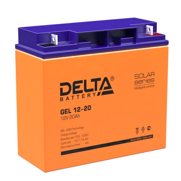 Аккумулятор гелевый DELTA GEL 12-20 - купить в Тамбове