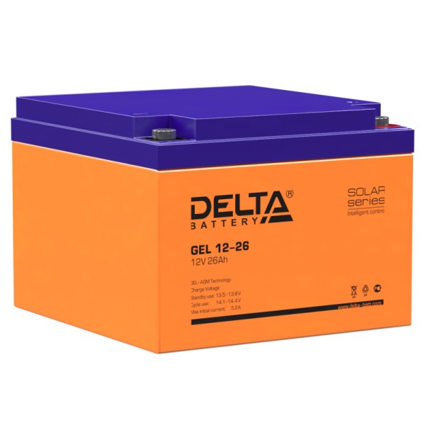 Аккумулятор гелевый DELTA GEL 12-26 - купить в Тамбове