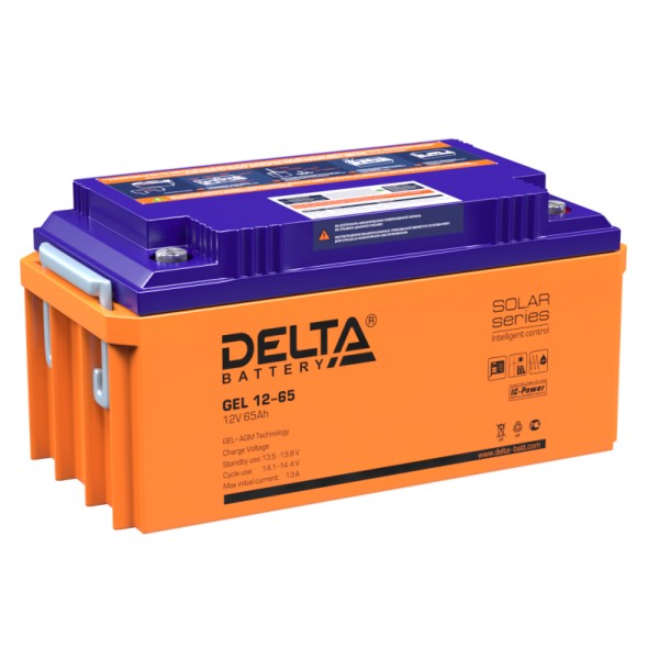 Аккумулятор гелевый DELTA GEL 12-65 - купить в Тамбове