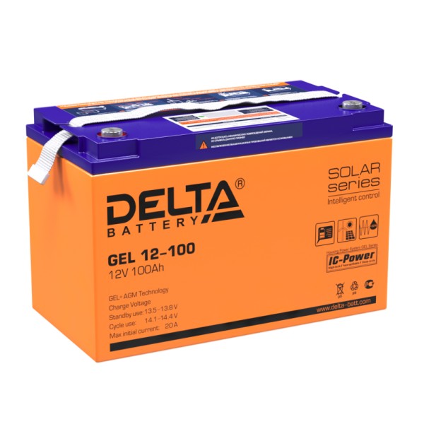 Аккумулятор гелевый DELTA GEL 12-100 - купить в Тамбове