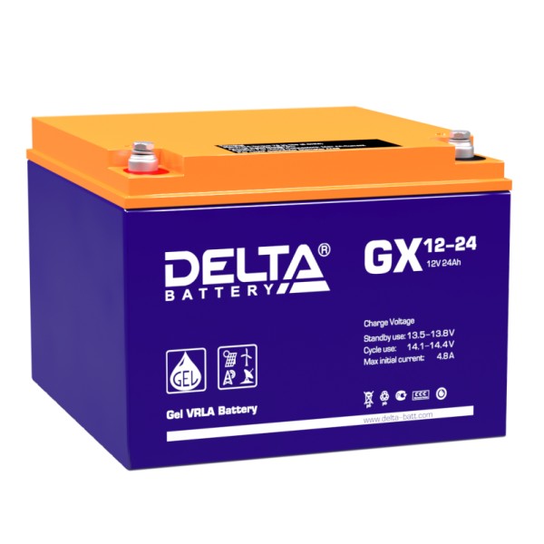 Аккумулятор гелевый DELTA GX 12-24 - купить в Тамбове
