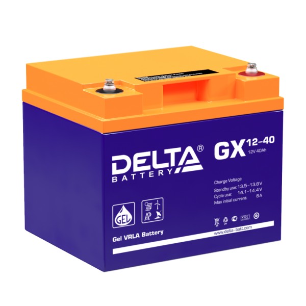 Аккумулятор гелевый DELTA GX 12-40 - купить в Тамбове