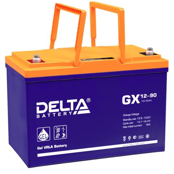 Аккумулятор гелевый DELTA GX 12-90 - купить в Тамбове