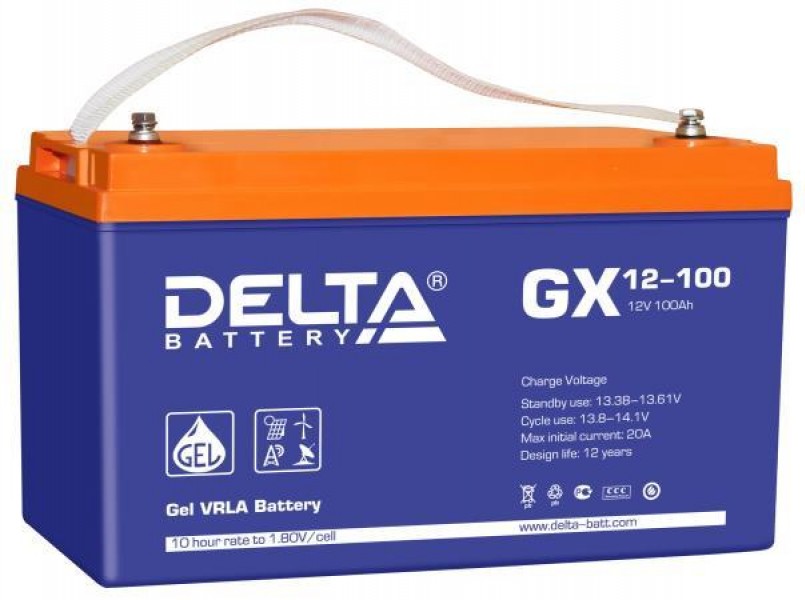 Аккумулятор гелевый DELTA GX 12-100 - купить в Тамбове