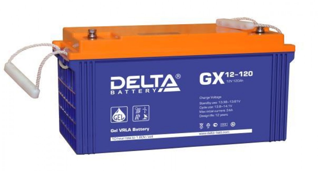 Аккумулятор гелевый DELTA GX 12-120 - купить в Тамбове