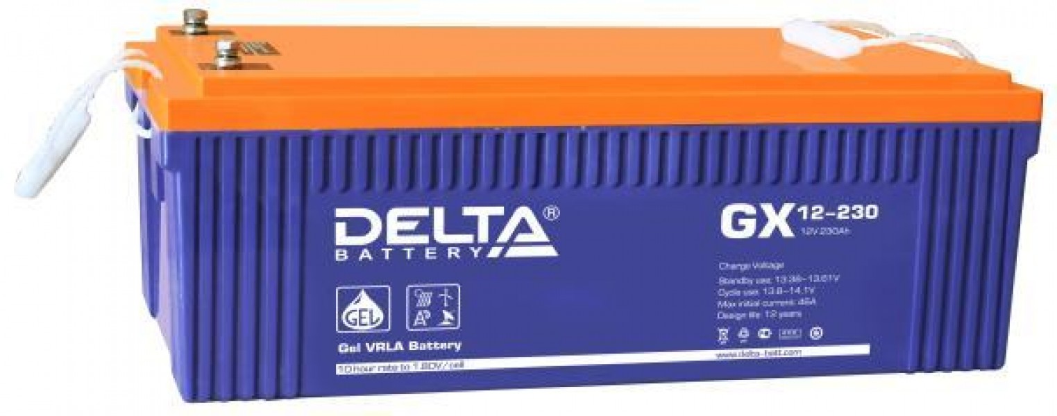 Аккумулятор гелевый DELTA GX 12-230 - купить в Тамбове