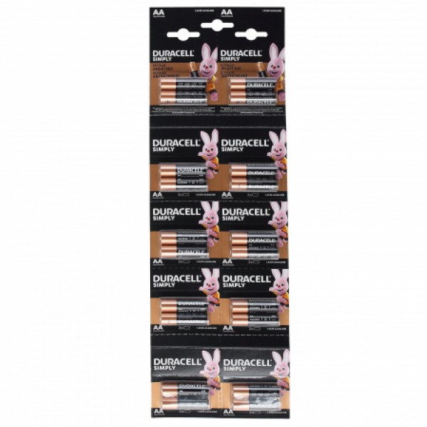 Элемент питания alcaline AA LR6 2*10 original, DURACELL - купить в Тамбове