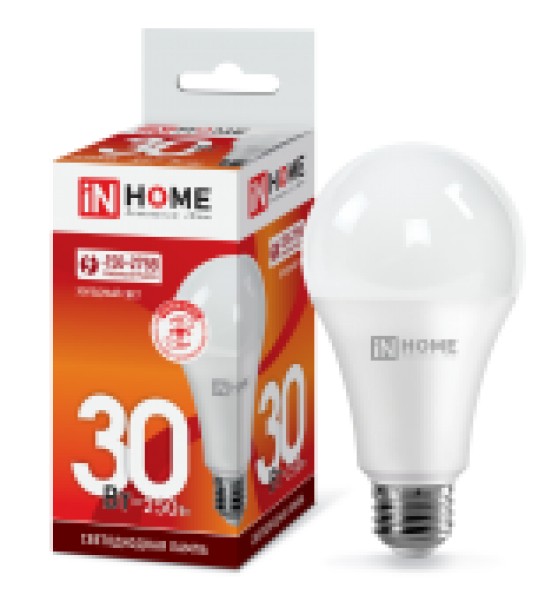 Лампа LED A70-30W-230-6500K-E27, IN HOME - купить в Тамбове