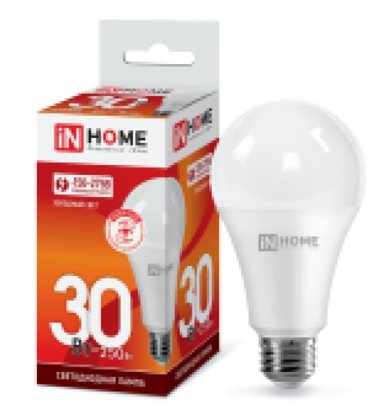 Лампа LED A65-30W-230-6500K-E27, IN HOME - купить в Тамбове