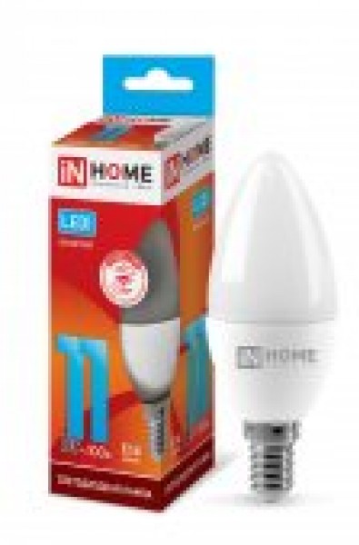 Лампа LED свеча 11W-230-4000K-E14, IN HOME - купить в Тамбове