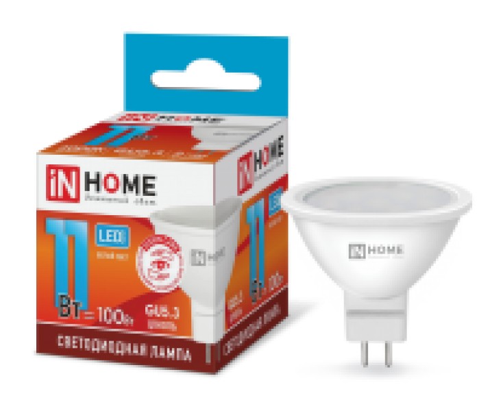 Лампа LED-JCDR GU5.3-11W-230-4000K-GU5.3, IN HOME - купить в Тамбове