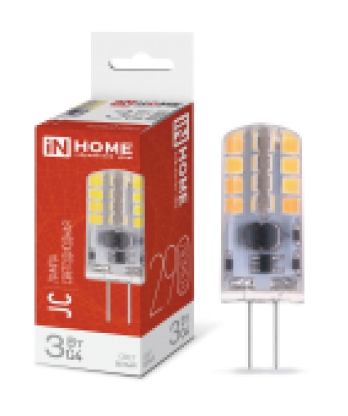 Лампа LED-JC G4 3W-12V-4000K, IN HOME - купить в Тамбове