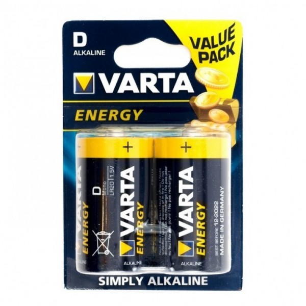 Батарейка алкалин LR20 (2шт. блистер), VARTA ENERGY - купить в Тамбове