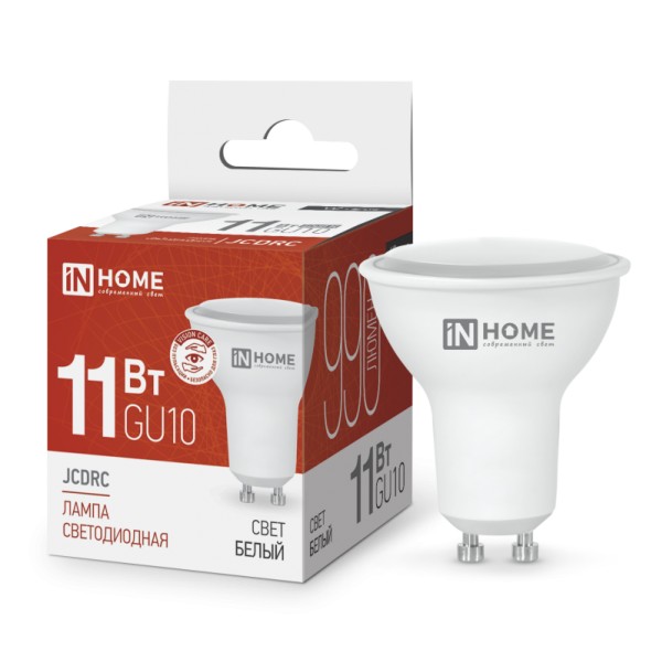 Лампа LED-JCDR GU10-11W-230-4000K-GU10, IN HOME - купить в Тамбове