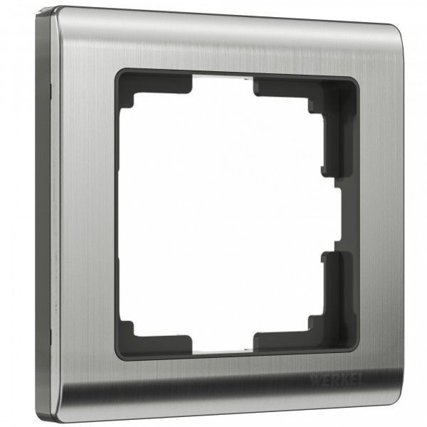 Рамка 1-м Metallic (глянц. никель, металл), Werkel - купить в Тамбове