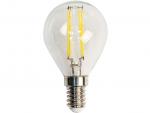 Лампа светодиодная LED 5вт Е14 белый шар FILAMENT, Feron