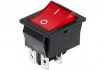 Выключатель клавишный 250V 20А (4с) ON-OFF красный с подсветкой(RWB-502, SC-767, IRS-201-1), REXANT