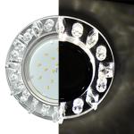 Светильник GX53 H4 LD5361 Стекло Круг, стразы, подсветка, Хром-зеркальн. 50x120, Ecola